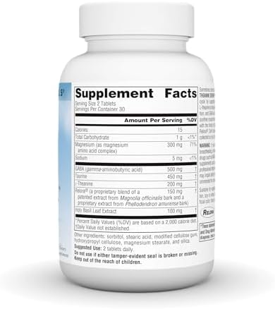 Source Naturals Theanine Serene with Relora, Calm Mind and Body* - 120 Tablets