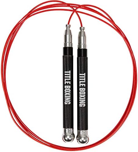 TITLE Boxing Deluxe Adjustable Speed Rope - Jump Rope, Speed And Agility Training