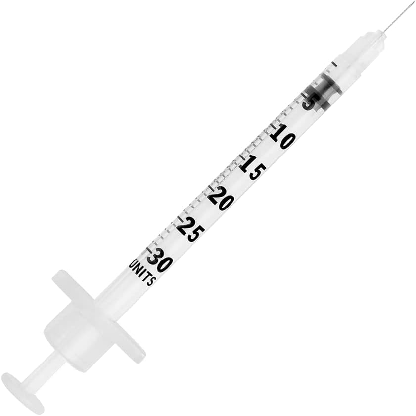 UltiCare U-100 Insulin Syringes | 3/10cc, 31G x 8mm, 100 Count | Sterile Single-Use Syringes | Clear Unit Markings, Silicone Coating