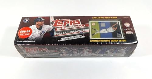 2017 Topps Baseball Card Factory Sealed Complete Set 700 Cards Plus Derek Jeter Relic Card