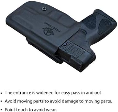Taurus G2C Holster OWB Kydex Holster Custom Fit: Taurus G2C 9mm & Millennium PT111 G2 / PT140 Pistol - Outside Waistband Carry 1.5-2 Inch Belt Clip