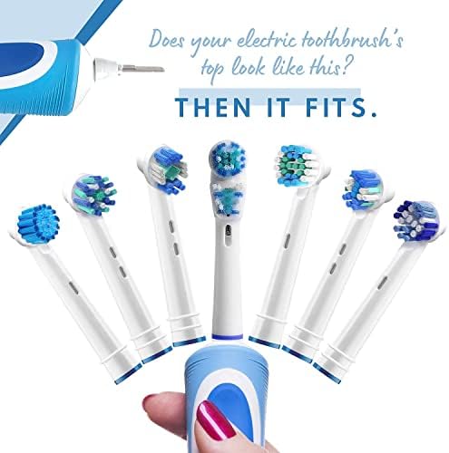 Alayna Assorted Brush Heads Compatible with Oral-B, 16 Pack