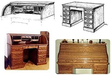 Project Paper Plan To Build Twin Tambor Roll Top Desk - Material Not Included