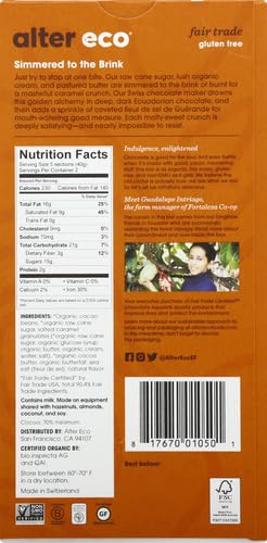 Alter Eco | Dark Chocolate Bars | Pure Dark Cocoa, Fair Trade, Organic, Non-GMO, Gluten Free (Brown Butter)