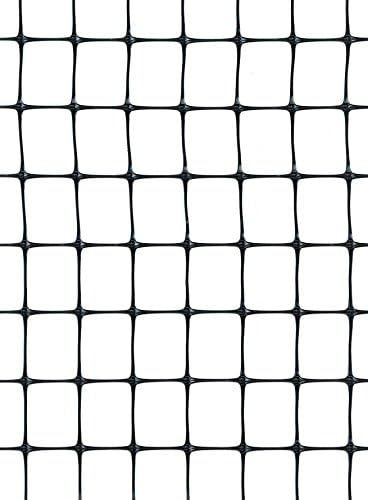 Tenax Deer Netting - Heavy Duty, 7ft Netting for Gardens - 7 Ft x 100 Ft - Black Polypropylene