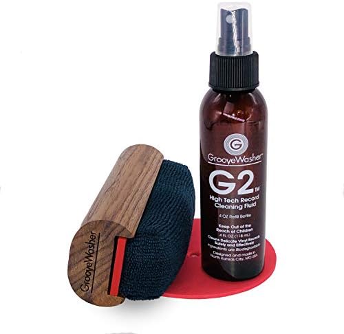 GrooveWasher Vinyl Record Cleaning Kit – Handcrafted Hardwood Handle with Scratch-Free Microfiber Pad