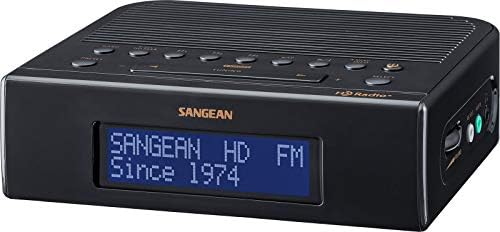 SANGEAN SG-114 AM/FM-RBDS Digital Tuning Clock Radio with USB Phone Charging