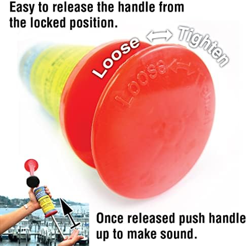 Seachoice Reusable Eco-Friendly Pump Blast Air Horn 110 dB for Boating, Auto and Sports