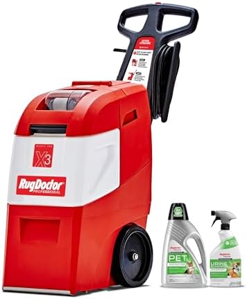 Rug Doctor Mighty Pro X3 Commercial Carpet Cleaner with Pet Cleaner Pack
