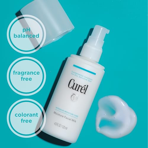 Curel Japanese Skin Care Moisture Facial Milk, Face Moisturizer, 4 fl oz