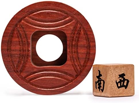 Yellow Mountain Imports Wooden Mahjong Bettor/Wind Indicator - Mahjong Accessory for Chinese or American Mahjong Play
