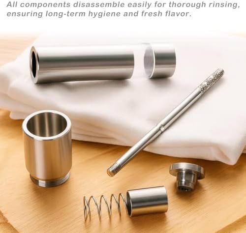 [2 Pieces] Premium Stainless Steel Salt Grinder and Pepper Mill Set for Pepper Sea Salt Himalayan Salt and Spices with Thumb Button for One Hand