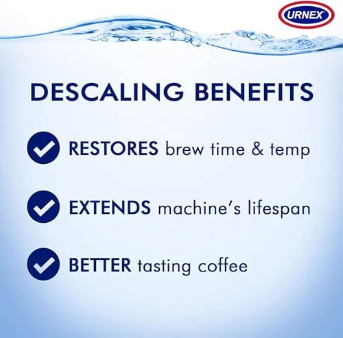Descaling Powder Solution - 4 Uses - Activated Scale Remover for use with Keurig 1.0/2.0, Home Coffee and Espresso Machines, Kettles, Garment Steamers