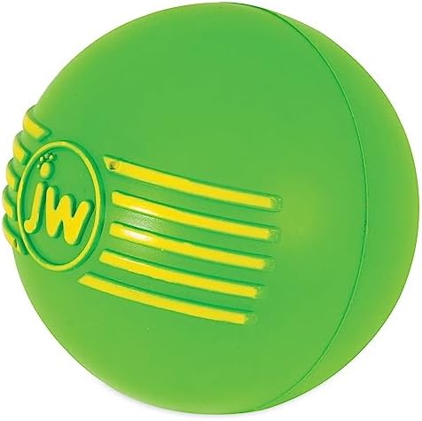 JW Squeak-ee Ball Puppy Toy | Water Resistant Design.