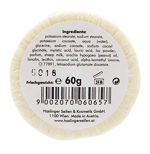 HASLINGER Sheep Milk Shaving Soap, 1 Pound