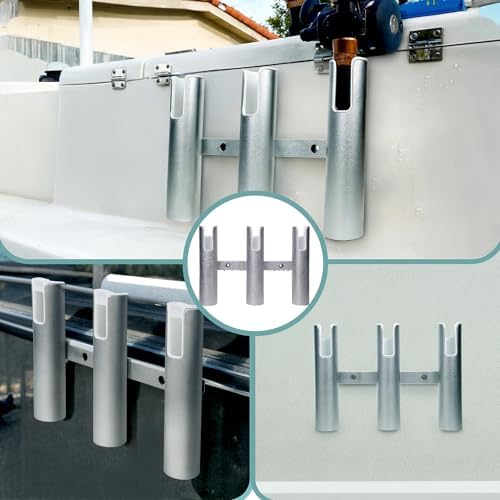 Aluminium Fishing Rod Holders for Boat, Wall-Mounted Fishing Pole Roof Rod Rack,Surf Fishing Rod Holder for Truck, Boats & Yacht