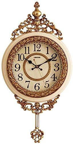 SHISEDECO 29.5" Large Vintage Antique Grandfather Pendulum Wall Clock, Blue