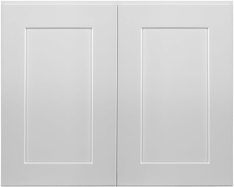 Design House Brookings Kitchen Wall Cabinet, 24", White | Adjustable Shelves, Adjustable Hinges, Wall Mount, Contemporary/Modern, Wood, Kitchen, 561571