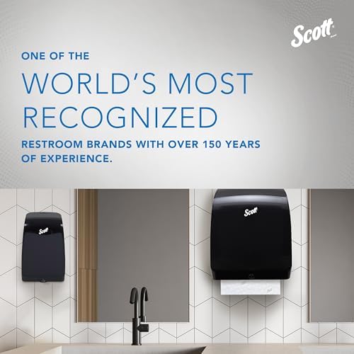 Scott Professional Hard Roll Paper Towels, Bulk, 6 Rolls x 950' (02001) | Purple Core, High-Capacity, Elevated Design, Absorbency Pockets, White, Plus Tier, Compatible with Scott Essential Dispensers