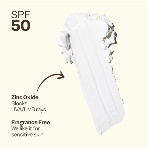 Sun Bum Mineral SPF 50 Face Stick Sunscreen - Travel Size, 0.45 oz | Broad Spectrum Sunscreen, for Sensative Skin, Vitamin E, Hawaii 104 Act Compliant (No Octinoxate & Oxybenzone)