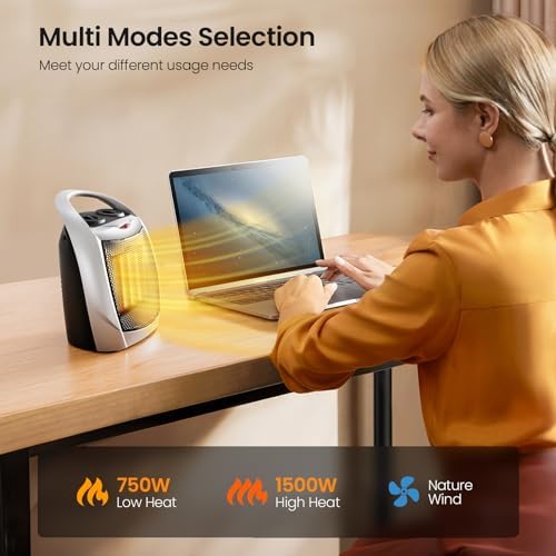 Kismile Small Electric Space Heater Ceramic Space Heater
