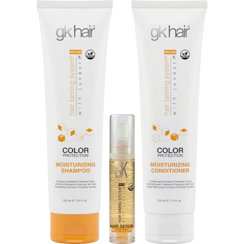 GK HAIR Keratin Shampoo and Conditioner set, Sulfate Free Moisturizing shampoo & conditioner for Color Treated Hair, Hydrating lightweight Formula for Dry, Damaged & Frizzy Hair 10.1oz each