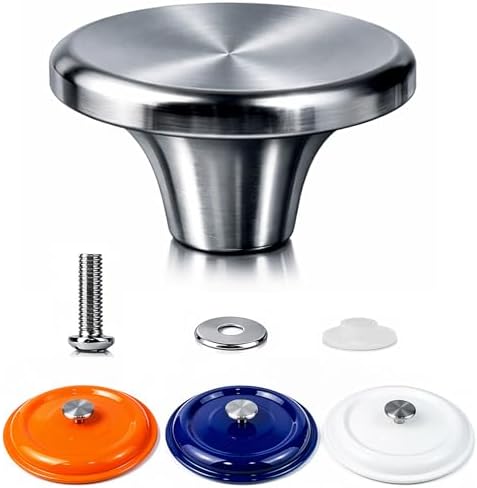 HUASAI Stainless Steel Replacement Handle compatible with Le Creuset,Aldi,Lodge, and other Enameled Cast-Iron Dutch Oven