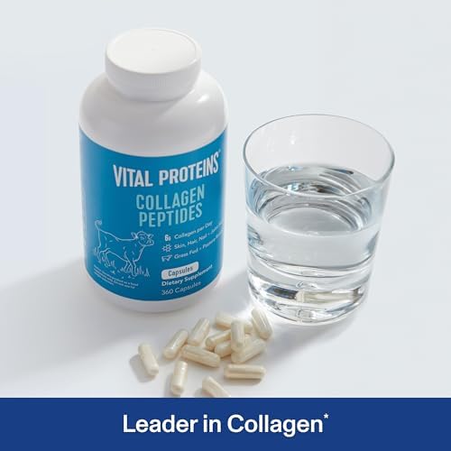 Vital Proteins Collagen Peptides Capsules for Women, Collagen Supplement 360 Capsules | Collagen Peptides Capsules, Supports Hair Skin & Nails