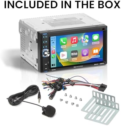 BOSS Audio Systems BVCP9700A CarPlay Android Car Stereo, 7 Inch Touchscreen