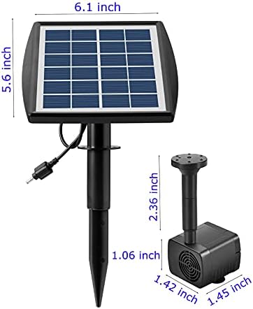 Lewisia 2W Solar Bird Bath Pump with USB Charging for Pool Pond Garden Decoration Solar Powered Water Fountain Pump
