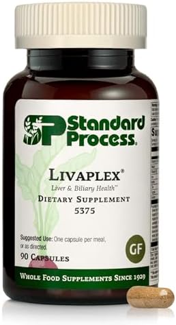 Standard Process Livaplex - Whole Food Bowel, Digestion and Digestive Health, Liver Health and Gallbladder Support with Spanish Black Radish