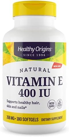 Healthy Origins Vitamin E 400 IU, Natural Mixed Tocopherols, 90 Softgels