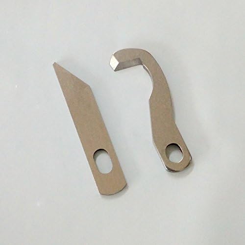 HONEYSEW 2pc Set Serger Knife Overlock Blade - Upper and Lower for Brother 925D 929D 1034D