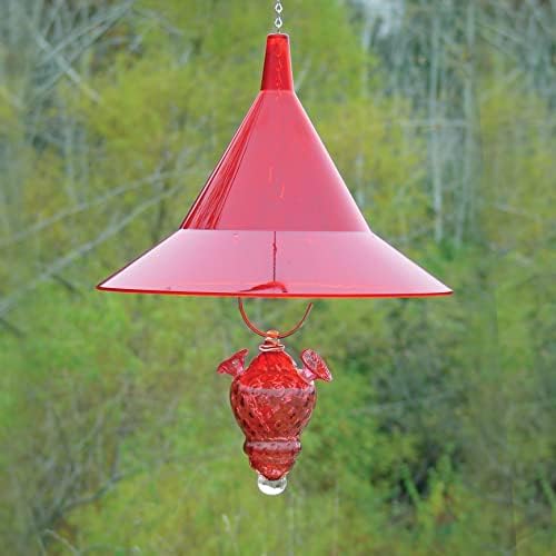 Squirrel Baffle - for Outside Bird House and Feeder Pole - Premium Large 17” Dome - by Arundale Made in USA (Crystal Clear)