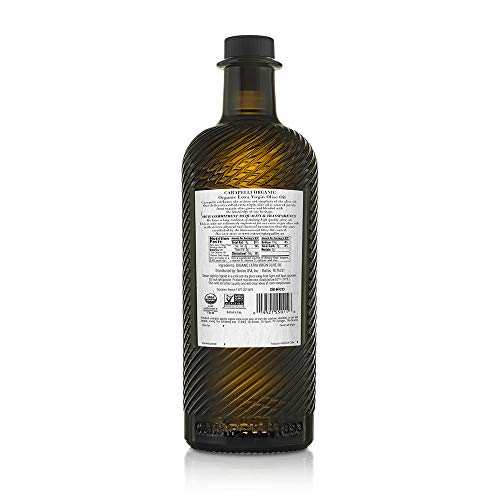 Carapelli - Organic Extra Virgin Olive Oil: Cold-Pressed Organic EVOO – 33.8 Fluid Ounces (1 Liter)