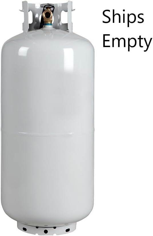 40 lb Propane Tank Cylinder - New Steel LPG Tank with OPD Valve, 9.4 Gallon Capacity - DOT Approved