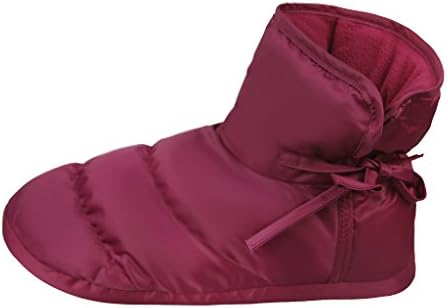 Clobeau Women's Slipper Boots Winter Warm Home Down Bedroom House Slipper Bootie Shoes