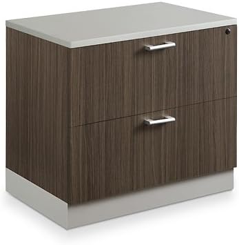 NBF Storage Cabinet Lateral File Combo for Office Organization, White