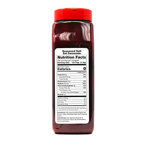 Badia Seasoned Salt, 2 lbs - Savory Blend of Salt, Herbs and Spices | A savory blend of salt, herbs and spices designed to enhance the flavor of meats, poultry, seafood, and vegetables