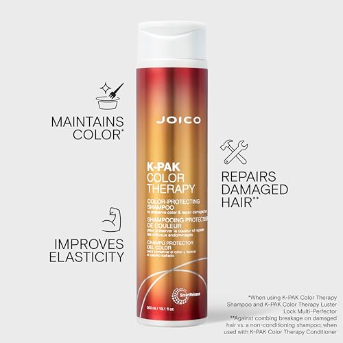 Joico K-PAK Color Therapy Color-Protecting Shampoo | For Color-Treated Hair | Boost Shine | Improve Elasticity | Repair Breakage | Rebuild Damaged