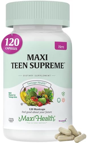 Teen Vitamins for Boys 12-17 - Teen Multivitamin Supreme with D3, Iron, Calcium, Biotin, Digestive Enzymes – Teenager Boy Multi Vitamins for Energy, Brain & Mood Support – 60 Count