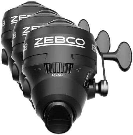 Zebco 808 Spincast Fishing Reel, Changeable Right- or Left-Hand Retrieve, Pre-Spooled with Zebco Fishing Line, Dial-Adjustable Magnum Drag