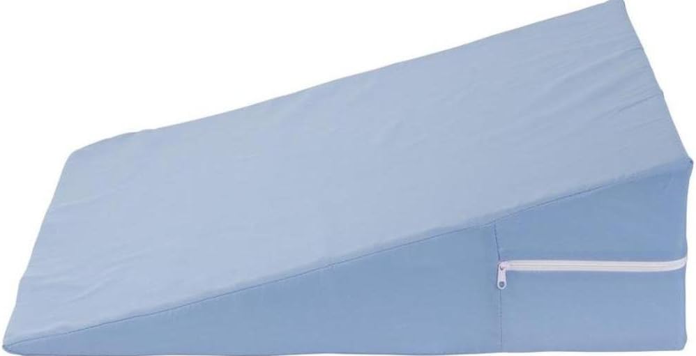 DMI Bed Wedge Pillow and Triangle Wedge with Elevated Incline for Neck Pain, Headaches, Shoulders, Back Pain, Foot Support, Knee Pain or Restless Leg Syndrome, 24x24x12 inches, White (Pack of 1)