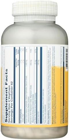 Solaray Calcium, Magnesium, Zinc Capsules, 250 Count