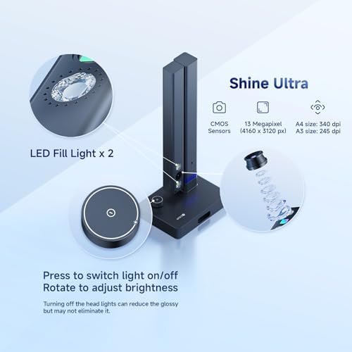 CZUR Shine800A3 Pro 8MP A3&A4 Document Scanner