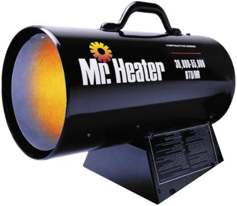 Mr. Heater MH125FAV 125,000-BTU Forced-Air Propane Heater, Black