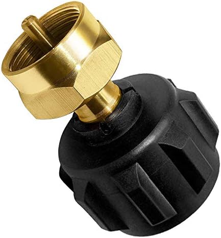 Propane Tank Refill Adapter for 1 lb Bottle QCC1 Type 1 Tank Coupler Brass | Propane Tank to 1 lb Cylinder Adapter for Refilling Disposable Bottles
