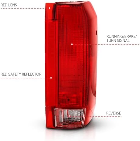 Anzo, Usa Usa 311306 Taillamps Fits Ford Bronco