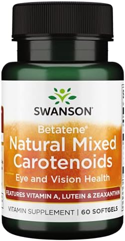 Swanson Betatene Natural Mixed Carotenoids, 60 Softgels | A Patented Form of Beta-Carotene from Sea Algae Featuring Vitamin A