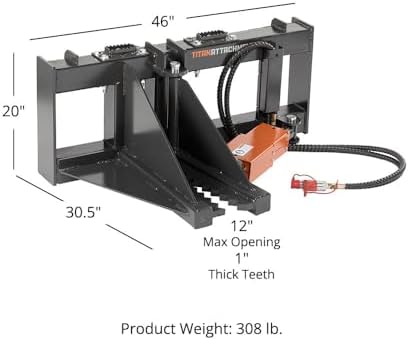 Titan Attachments Post and Tree Puller Attachment, Universal SSQA Accessory, 3, 000 PSI Hydraulic Cylinder